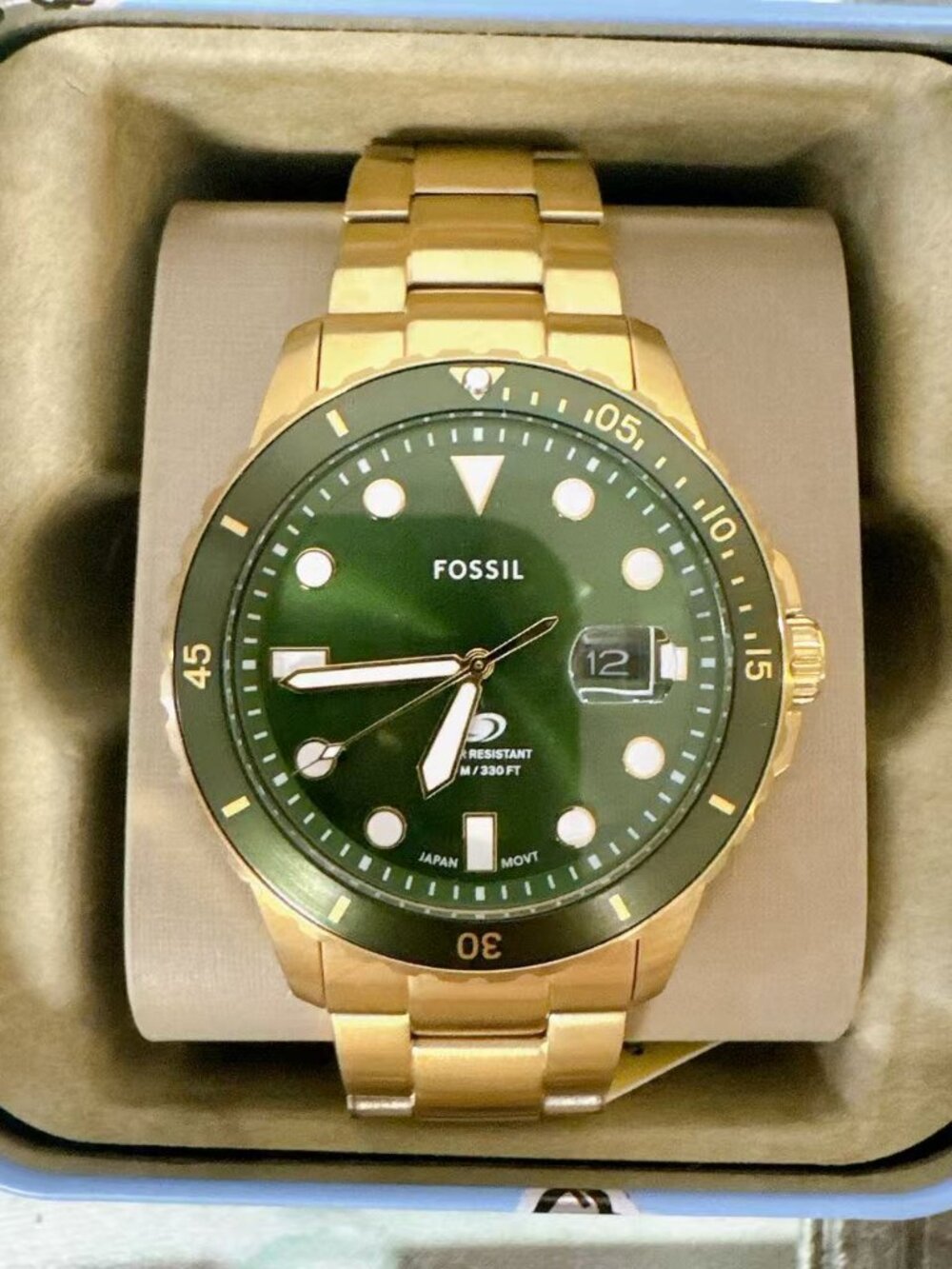 Fossil  FS6030 Men's Gold Stainless Steel Quartz Watch